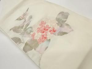 紫陽花模様織出し名古屋帯